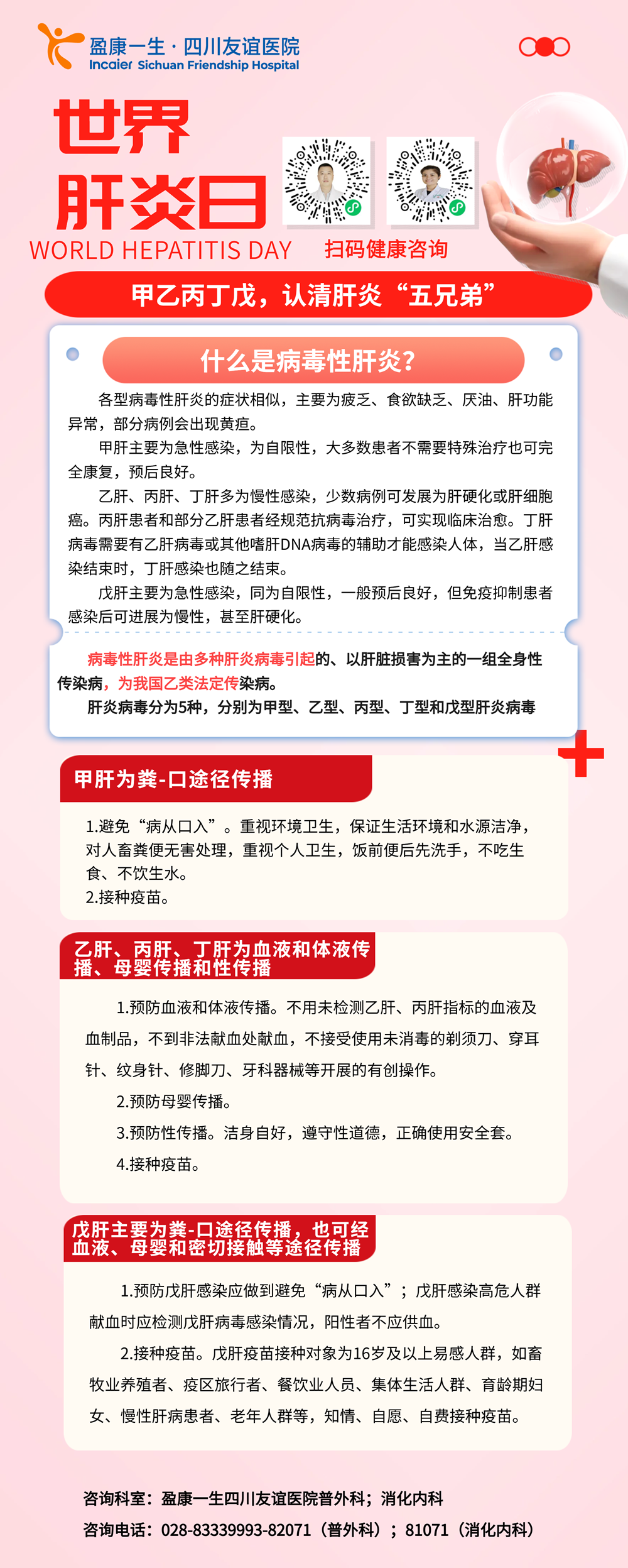 世界肝炎日——甲乙丙丁戊，认清肝炎“五兄弟”